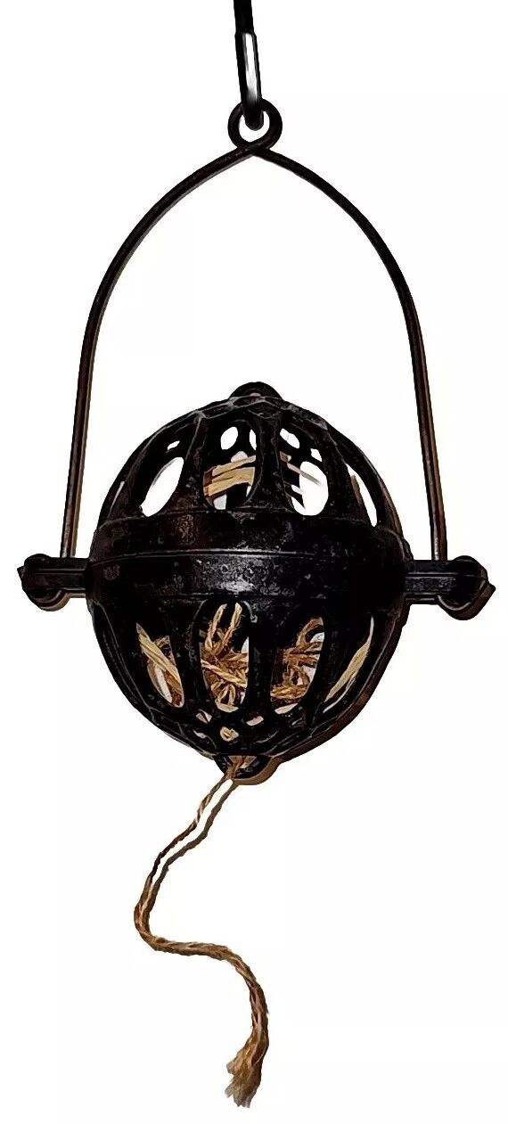 Victorian Antique General Store Cast Iron Hanging String/Twine Holder Dispenser