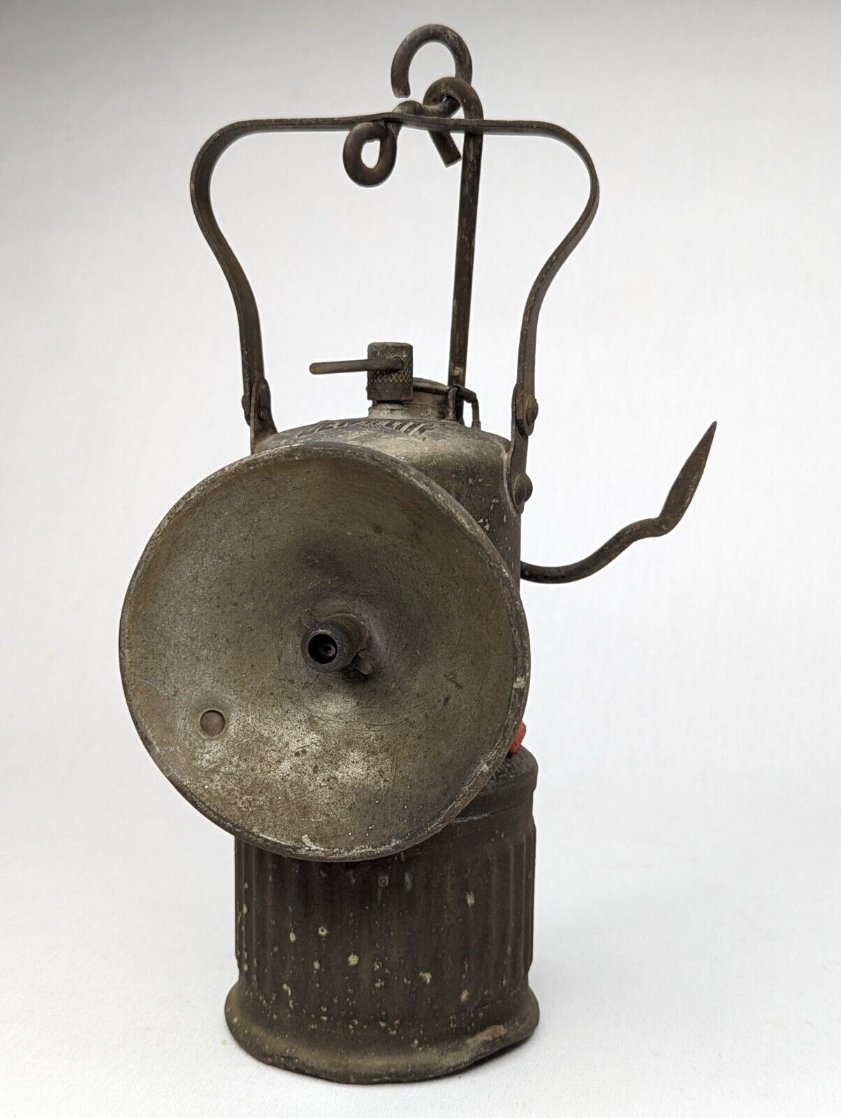 Vintage Dew-R-Lite Dewar Mfg. Brooklyn New York Miners Lamp with Hook