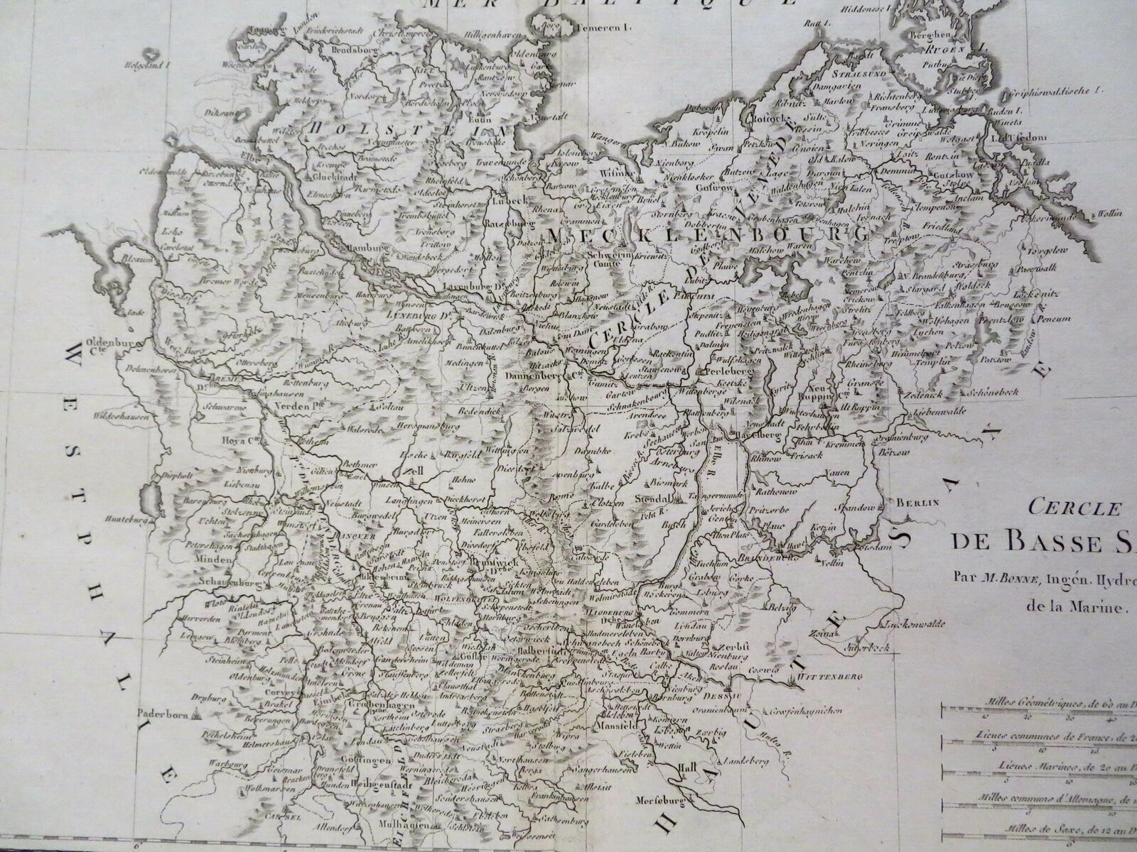 Lower Saxony Kreise Holy Roman Empire Germany Hamburg Bremen Brunswick 1788 map