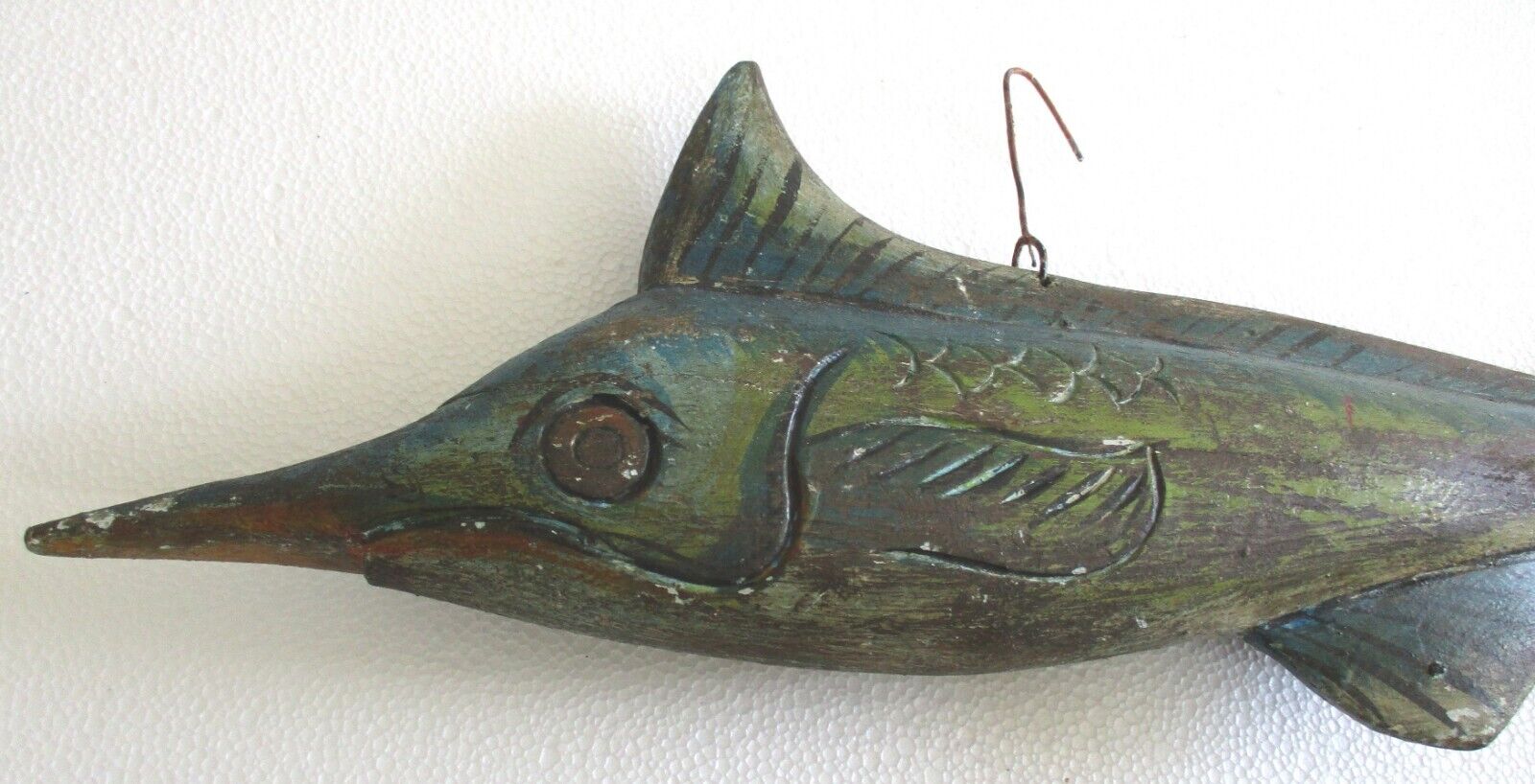 Where Art Meets Tradition: Hand-Carved Decoy Fish Masterpiece  22.70 Inch