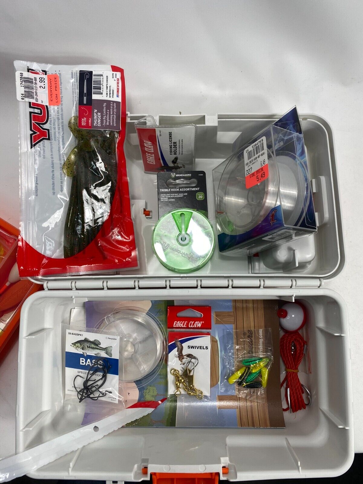 Kids 33 Pc Fishing Tackle Box Set First-Time Angler Starter Kit