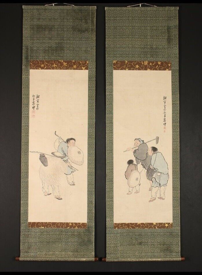 Hanging scroll Yosa Buson Illustration of a fishing man Mid-Edo period #472