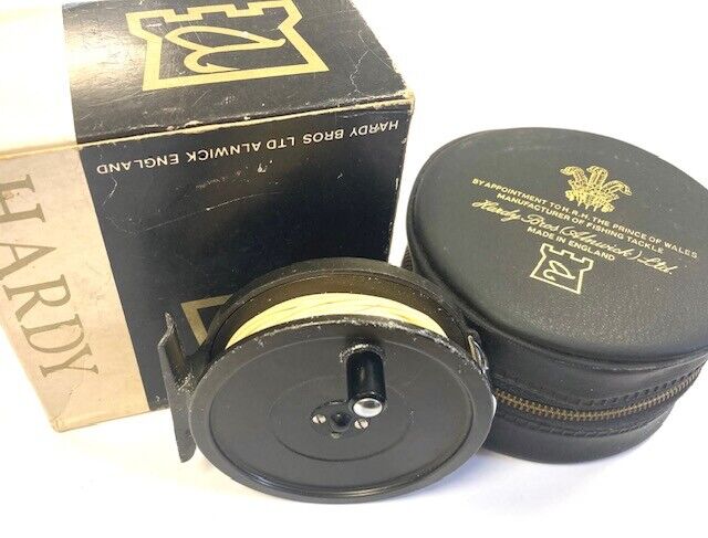 Hardy Viscount 140 MK II light alloy classic fly reel with Hardy pouch and box
