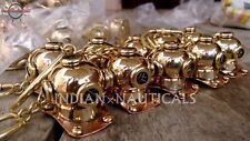 LOT OF 10 KEY RING SCUBA DIVING MINI DIVERS HELMET SOLID BRASS DIVE KEY CHAIN picture