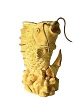 Vintage 24k Gold Hand Made Feng-Shui Carp / Fish Sculpture 3.82 Grams picture