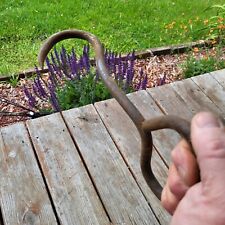 Antique Vintage Iron Meat Hook Hay Hook Hand Forged Farm Tool .... picture
