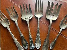 Rogers Antique Meat Fish Serving Forks Collection Silver picture