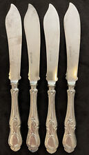 Set Of 4 English Art Nouveau Silverplate Fish Knives Butter Knives 9” Hallmarks picture