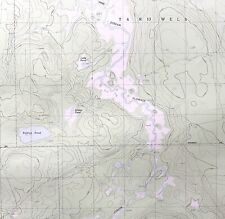 Map Pine Stream Flowage Maine 1988 Topographic Geo Survey 1:24000 27 x 22