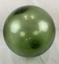 Vintage GIANT 44” Japanese Green Glass Fishing Float Hand Blown Large Ball Buoy picture