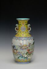 19th c. Chinese Qing Daoguang MK Famille Rose 100 Boy Dragon Boat Porcelain Vase picture