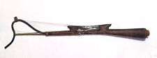 Antique Finnish ice fishing rod primitive 19th century lures hand made craft picture