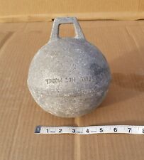 Vintage metal float fishing buoy approximate 6