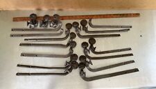 Lot of Antique/Primitive  Iron Shutter Hook Holdback Arms and Parts  #1635 picture