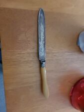 Silver Plated Fish Knife, FC S Sheffield Antique Vintage Interesting Collectable picture