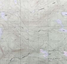 Map Nahmakanta Stream Maine 1988 Topographic Geo Survey 1:24000 27x22