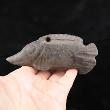 China old  jade,Hongshan culture,collection,unique,rare fish,statue G(978) picture