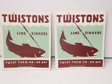 TWISTONS - Fishing Line Sinkers - Stream and River Fishing - Trout, Salmon etc. picture