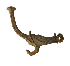 Antique Vintage Cast Iron Koi Fish Coat Hat Wall Hook Ornate Original Metal Wall picture