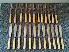 Vintage Mixed Lot Of 24 Zenith Silverplate / Other Fish Knives,Knives & Forks picture