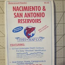 Fish-n-Map Co. NACIMIENTO & SAN ANTONIO RESERVOIRS California Waterproof Map picture