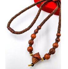 Necklace One Eye Coconut Shell 1 hook Thai Buddhist Amulet Handmade Pendant 24
