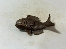 small bronze sculpture auspicious good fortune fish  picture