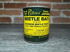 VINTAGE ELLISCO #40 BEETLE BAIT AROMATIC LURE USE IN JAPANESE BEETLE TIN 4OZ CAN picture