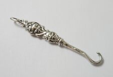 Antique Sterling Silver Repousse Glove Hook Chatelaine Ref. A51 picture