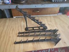 4pc. Of Antique Cast Iron  Horse Tack Harness Tool Wall Rack Holder Barn Hook picture