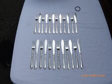 24 SILVER PLATE DUBARRY PATTERN FISH CUTLERY SET by ROBERTS & DORE picture