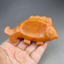 Chinese old  jade, handmade carving, natural jade,Fish, inkstonem  Y627 picture