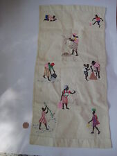 vintage handmade African TEXTILE old cloth soccer fishing tribal haiti ? antique picture