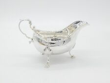 Large Irish Georgian Sterling Silver Scrolled Edge Sauce Boat 1803 Dublin picture